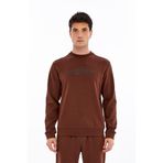 Ar-ma Erkek Bisiklet Yaka Sweatshirt Yazi Baskili Cepsiz Örme Kumaş Slim Fit%80 Pamuk%14 Polyester%6 Elastan Scuba İnterlok K30124685502 Kahverengi-K1