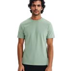 Ar-ma Erkek Bisiklet Yaka Tişört Baskisiz Basic Örme Kumaş Regular Fit%100 Pamuk 30/1 Penye Süprem Y31344408202 Yeşil-Y2