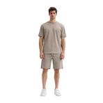 Ar-ma Erkek Bisiklet Yaka Tişört Baskisiz Basic Örme Kumaş Regular Fit%100 Pamuk 30/2 Süprem Y31344448802 Gri-Bej G8
