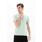 Ar-ma Erkek Bisiklet Yaka Tişört Baskisiz Basic Örme Kumaş Slim Fit%93 Pamuk%7 Elastan 36/1 Full Elastan Süprem Y25344452701 Yeşil-Y2