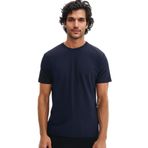 Ar-ma Erkek Bisiklet Yaka Tişört Regular Fit%100 Pamuk Süprem Basic Baskısız Y31344408002 Lacivert-L1