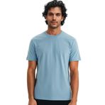 Ar-ma Erkek Bisiklet Yaka Tişört Regular Fit%100 Pamuk Süprem Basic Baskısız Y31344408002 Mavi-M24