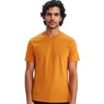 Ar-ma Erkek Bisiklet Yaka Tişört Regular Fit%100 Pamuk Süprem Basic Baskısız Y31344408002 Turuncu-T1