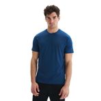 Ar-ma Erkek Bisiklet Yaka Tişört Regular Fit%47 Modal%47 Pamuk%6 Likra Örme Yazı Baskılı Süprem Y29344472402 İndigo-İ1
