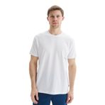 Ar-ma Erkek Bisiklet Yaka Tişört Regular Fit%47 Modal%47 Pamuk%6 Likra Süprem Basic Baskısız Y29344472802 Beyaz-B1
