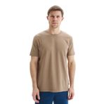 Ar-ma Erkek Bisiklet Yaka Tişört Regular Fit%47 Modal%47 Pamuk%6 Likra Süprem Basic Baskısız Y29344472802 Gri-Bej G8