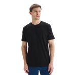 Ar-ma Erkek Bisiklet Yaka Tişört Regular Fit%47 Modal%47 Pamuk%6 Likra Süprem Basic Baskısız Y29344472802 Siyah-S1