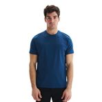 Ar-ma Erkek Bisiklet Yaka Tişört Regular Fit%47 Modal%47 Pamuk%6 Likra Süprem Yazı Baskılı Y29344472702 İndigo-İ1