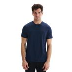Ar-ma Erkek Bisiklet Yaka Tişört Regular Fit%47 Modal%47 Pamuk%6 Likra Süprem Yazı Baskılı Y29344472702 Lacivert-L1