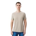 Ar-ma Erkek Bisiklet Yaka Tişört Regular Fit%95 Pamuk%5 Likra Süprem Basic Baskısız Y29344453002 Bej-B1