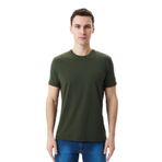 Ar-ma Erkek Bisiklet Yaka Tişört Regular Fit%95 Pamuk%5 Likra Süprem Basic Baskısız Y29344453002 Haki-H1