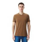 Ar-ma Erkek Bisiklet Yaka Tişört Regular Fit%95 Pamuk%5 Likra Süprem Basic Baskısız Y29344453002 Kahverengi-K1