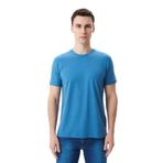 Ar-ma Erkek Bisiklet Yaka Tişört Regular Fit%95 Pamuk%5 Likra Süprem Basic Baskısız Y29344453002 Mavi-M2