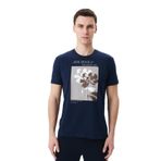 Ar-ma Erkek Bisiklet Yaka Tişört Regular Fit%95 Pamuk%5 Likra Süprem Baskılı Y29344453202 Lacivert-L1
