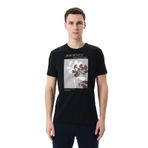 Ar-ma Erkek Bisiklet Yaka Tişört Regular Fit%95 Pamuk%5 Likra Süprem Baskılı Y29344453202 Siyah-S1