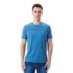 Ar-ma Erkek Bisiklet Yaka Tişört Regular Fit%95 Pamuk%5 Likra Süprem Baskılı Y29344453302 Mavi-M2