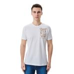 Ar-ma Erkek Bisiklet Yaka Tişört Regular Fit%95 Pamuk%5 Likra Süprem Baskılı Y29344453602 Beyaz-B1