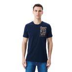 Ar-ma Erkek Bisiklet Yaka Tişört Regular Fit%95 Pamuk%5 Likra Süprem Baskılı Y29344453602 Lacivert-L1