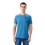Ar-ma Erkek Bisiklet Yaka Tişört Regular Fit%95 Pamuk%5 Likra Süprem Baskılı Y29344453602 Mavi-M2