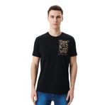 Ar-ma Erkek Bisiklet Yaka Tişört Regular Fit%95 Pamuk%5 Likra Süprem Baskılı Y29344453602 Siyah-S1