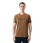 Ar-ma Erkek Bisiklet Yaka Tişört Regular Fit%95 Pamuk%5 Likra Süprem Baskılı Y29344454002 Kahverengi-K1