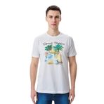 Ar-ma Erkek Bisiklet Yaka Tişört Regular Fit%95 Pamuk%5 Likra Süprem Resim Baskılı Y29344453502 Beyaz-B1