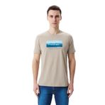Ar-ma Erkek Bisiklet Yaka Tişört Regular Fit%95 Pamuk%5 Likra Süprem Yazı Baskılı Y29344453802 Bej-B1