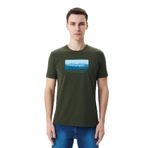 Ar-ma Erkek Bisiklet Yaka Tişört Regular Fit%95 Pamuk%5 Likra Süprem Yazı Baskılı Y29344453802 Haki-H1