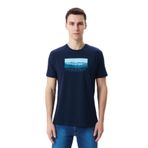 Ar-ma Erkek Bisiklet Yaka Tişört Regular Fit%95 Pamuk%5 Likra Süprem Yazı Baskılı Y29344453802 Lacivert-L1