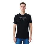 Ar-ma Erkek Bisiklet Yaka Tişört Regular Fit%95 Pamuk%5 Likra Süprem Yazı Baskılı Y29344453902 Siyah-S1