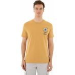 Ar-ma Erkek Bisiklet Yaka Tişört Resim Baskili Örme Kumaş Regular Fit %100 Pamuk 30/1 Penye Süprem Y25344403401 - Hardal Sarısı - 2XL