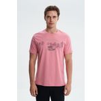 Ar-ma Erkek Bisiklet Yaka Tişört Resim Baskili Örme Kumaş Regular Fit%100 Pamuk 30/1 Penye Süprem Y27344406701 Pembe-P3
