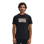 Ar-ma Erkek Bisiklet Yaka Tişört Resim Baskili Örme Kumaş Regular Fit%100 Pamuk 30/2 Süprem Y31344448502 Siyah-S1