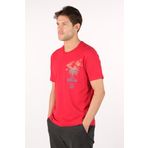 Ar-ma Erkek Bisiklet Yaka Tişört Yazi Baskili Örme Kumaş Regular Fit%100 Pamuk 30/1 Penye Süprem Y22344401001 Kırmızı-K1