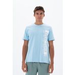 Ar-ma Erkek Bisiklet Yaka Tişört Yazi Baskili Örme Kumaş Regular Fit%100 Pamuk 30/1 Penye Süprem Y25344405101 Mavi-M1