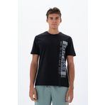 Ar-ma Erkek Bisiklet Yaka Tişört Yazi Baskili Örme Kumaş Regular Fit%100 Pamuk 30/1 Penye Süprem Y25344405101 Siyah-S1
