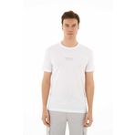 Ar-ma Erkek Bisiklet Yaka Tişört Yazi Baskili Örme Kumaş Regular Fit%100 Pamuk 30/1 Penye Süprem Y25344405701 Beyaz-B1
