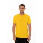 Ar-ma Erkek Bisiklet Yaka Tişört Yazi Baskili Örme Kumaş Regular Fit%100 Pamuk 30/1 Penye Süprem Y25344405701 Sarı-S2