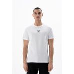 Ar-ma Erkek Bisiklet Yaka Tişört Yazi Baskili Örme Kumaş Regular Fit%100 Pamuk 30/1 Penye Süprem Y25344406301 Beyaz-B1
