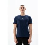 Ar-ma Erkek Bisiklet Yaka Tişört Yazi Baskili Örme Kumaş Regular Fit%100 Pamuk 30/1 Penye Süprem Y25344406301 Lacivert-L1