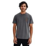 Ar-ma Erkek Bisiklet Yaka Tişört Yazi Baskili Örme Kumaş Regular Fit%100 Pamuk 30/2 Süprem Y31344448202 Gri-G3