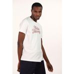Ar-ma Erkek Bisiklet Yaka Tişört Yazi Baskili Örme Kumaş Slim Fit%93 Pamuk%7 Elastan 36/1 Full Elastan Süprem Y22344450201 Beyaz-B1