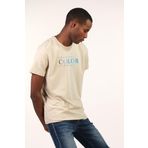 Ar-ma Erkek Bisiklet Yaka Tişört Yazi Baskili Örme Kumaş Slim Fit%93 Pamuk%7 Elastan 36/1 Full Elastan Süprem Y22344450401 Bej-B1