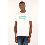 Ar-ma Erkek Bisiklet Yaka Tişört Yazi Baskili Örme Kumaş Slim Fit%93 Pamuk%7 Elastan 36/1 Full Elastan Süprem Y22344450701 Beyaz-B1