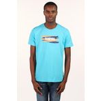Ar-ma Erkek Bisiklet Yaka Tişört Yazi Baskili Örme Kumaş Slim Fit%93 Pamuk%7 Elastan 36/1 Full Elastan Süprem Y22344450701 Turkuaz-T1