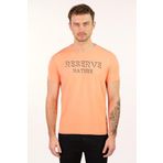 Ar-ma Erkek Bisiklet Yaka Tişört Yazi Baskili Örme Kumaş Slim Fit%93 Pamuk%7 Elastan 36/1 Full Elastan Süprem Y22344451001 Pembe-P2