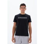 Ar-ma Erkek Bisiklet Yaka Tişört Yazi Baskili Örme Kumaş Slim Fit%93 Pamuk%7 Elastan 36/1 Full Elastan Süprem Y25344451801 Siyah-S1