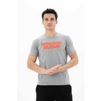 Ar-ma Erkek Bisiklet Yaka Tişört Yazi Baskili Örme Kumaş Slim Fit%93 Pamuk%7 Elastan 36/1 Full Elastan Süprem Y25344452001 Gri-G2