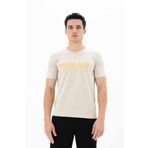 Ar-ma Erkek Bisiklet Yaka Tişört Yazi Baskili Örme Kumaş Slim Fit%93 Pamuk%7 Elastan 36/1 Full Elastan Süprem Y25344452201 Bej-B1