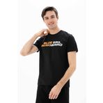Ar-ma Erkek Bisiklet Yaka Tişört Yazi Baskili Örme Kumaş Slim Fit%93 Pamuk%7 Elastan 36/1 Full Elastan Süprem Y25344452401 Siyah-S1